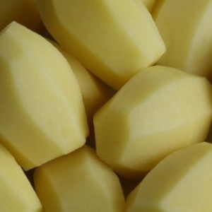 Geschilde aardappel