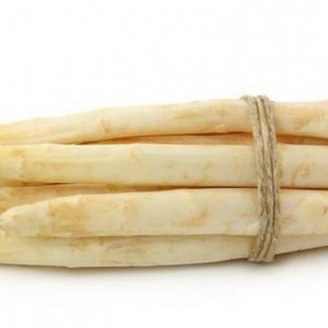 Witte asperge bundel peru